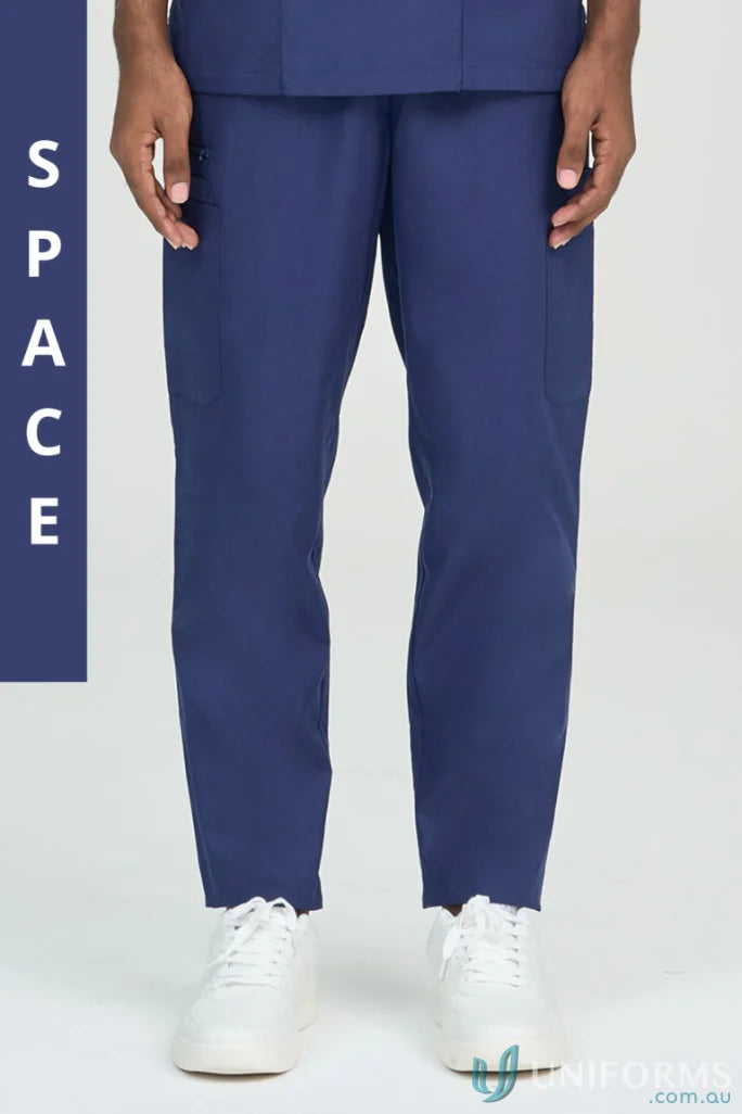 Navy blue Daniel Scrub Pant with elastic waistband and relaxed fit with internal drawcord