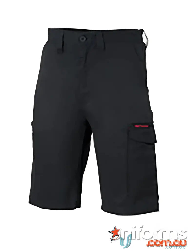 Black Digga Cool-Breeze Cotton Cargo Shorts made of comfy cotton twill