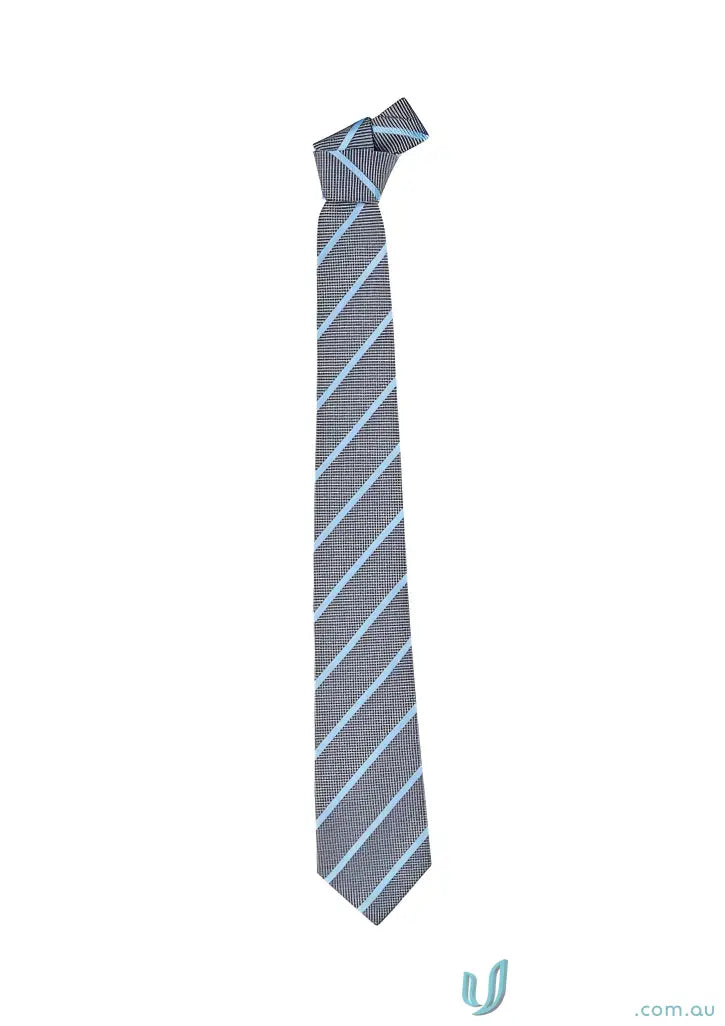Gray striped necktie perfect for workwear and matching your work uniforms