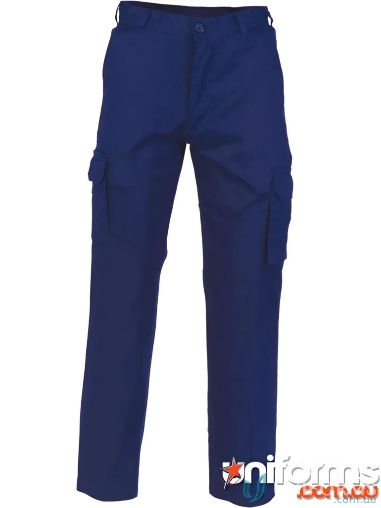 Blue DNC Cool-Breeze Cotton Cargo Pants for a comfy, stylish breeze cotton cargo vibe