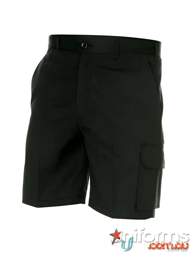 Black DNC Permanent Press Cargo Shorts perfect for casual summer days