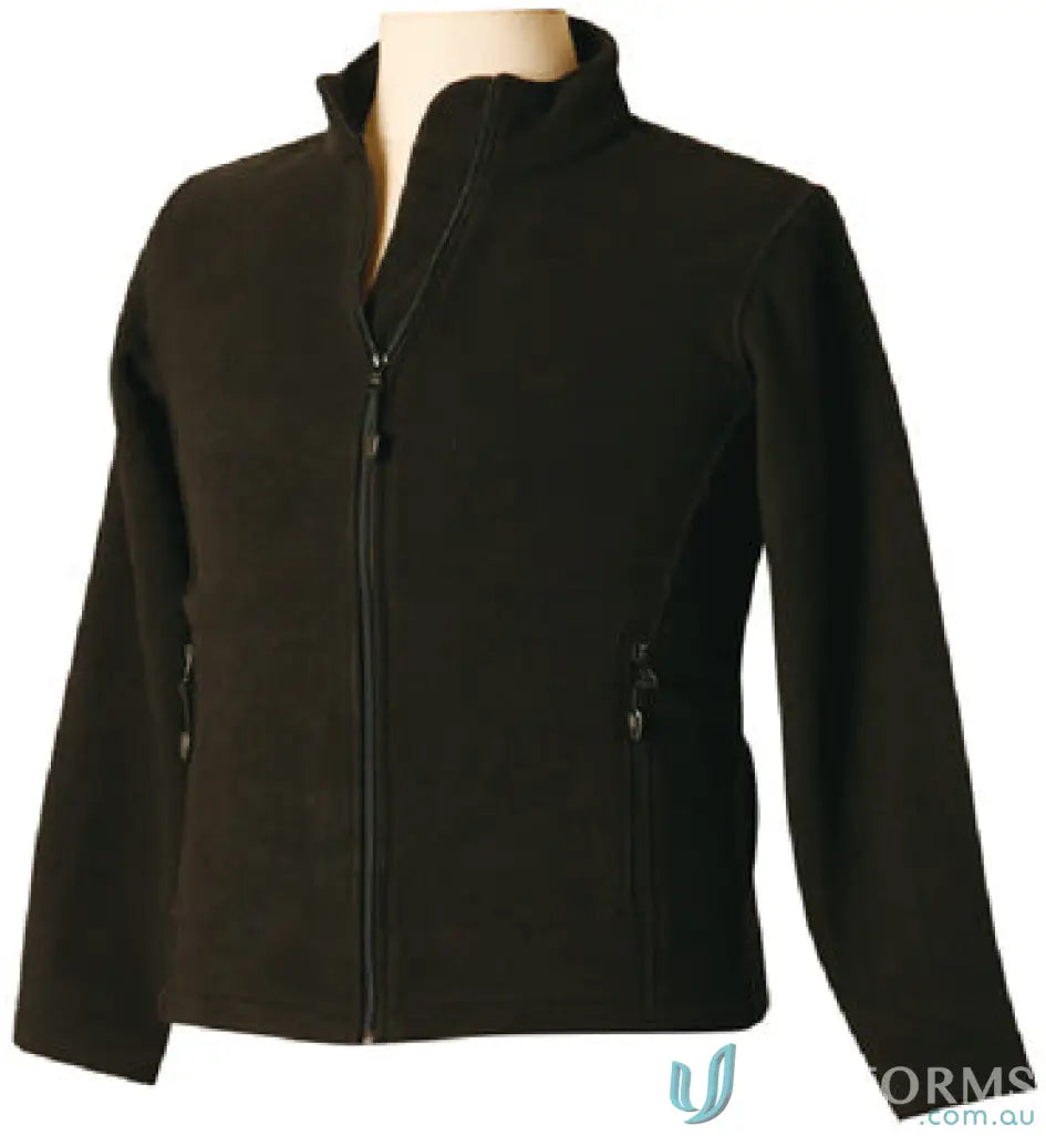 Black fleece jacket from East Malvern ELC Mens Polar Jacket, perfect for workwear or uniforms