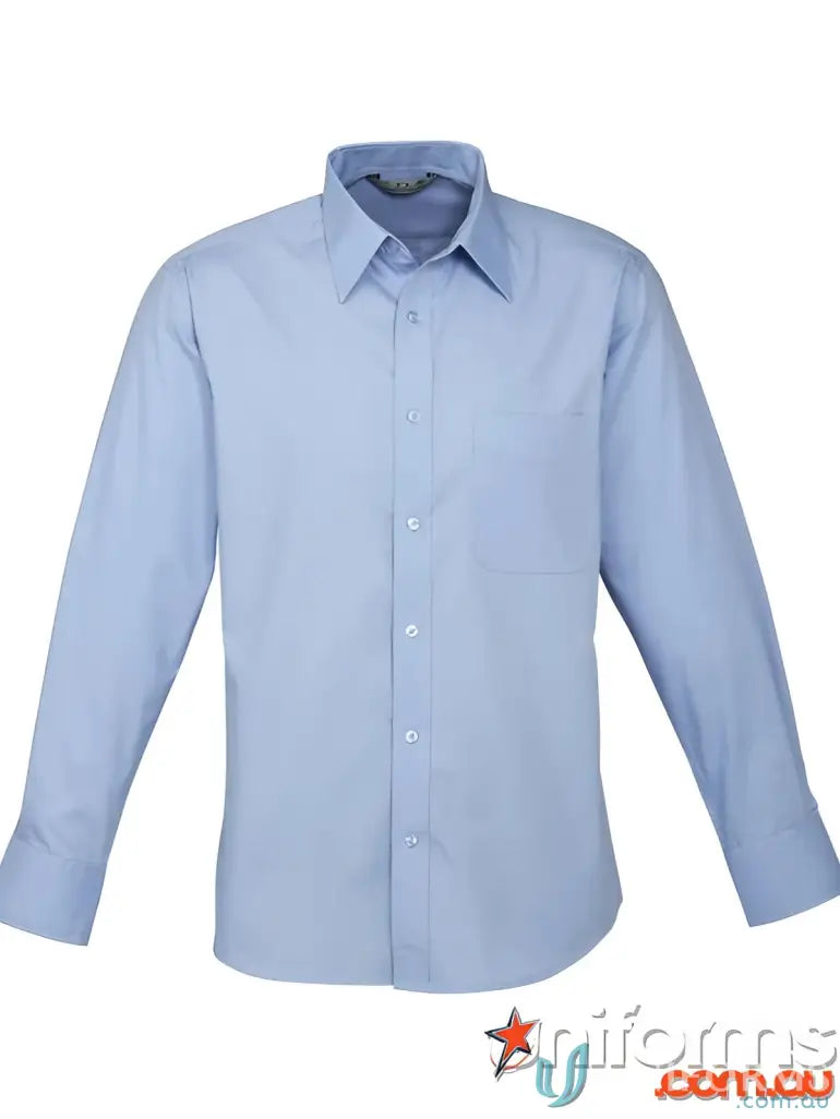 EILBECK LS Shirt light blue long-sleeved dress shirt for workwear and uniforms