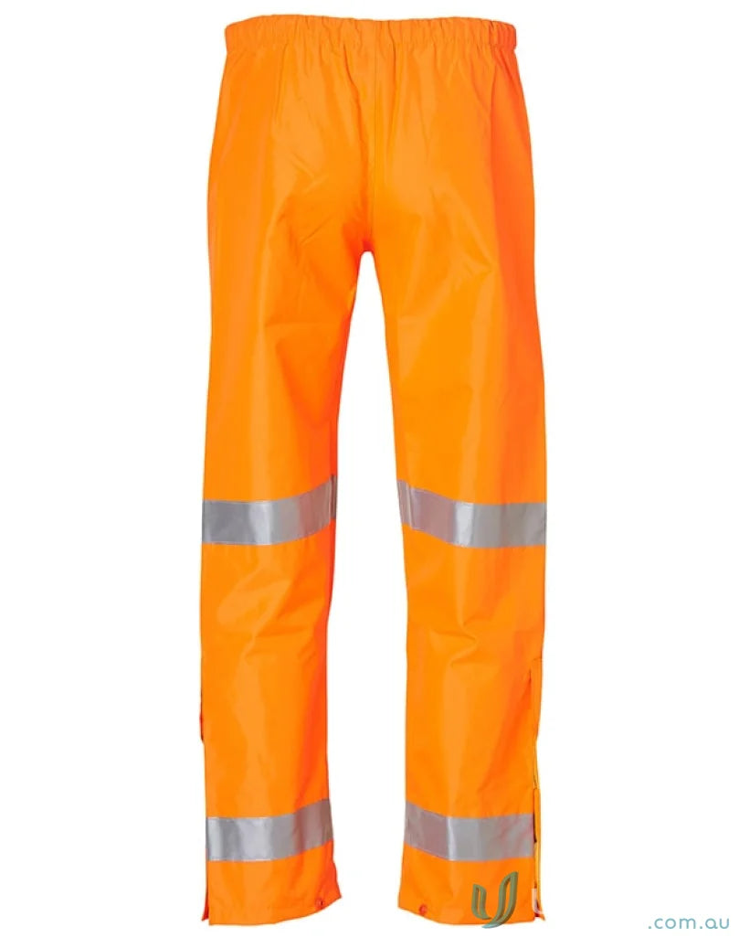 Orange reflective safety pants with waterproof design and reflective tapes from Eldarin HiVis Pants