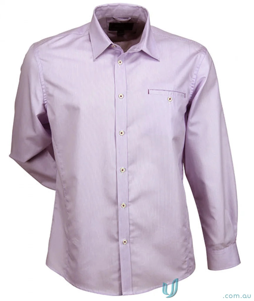 Mens long sleeve lavender empire shirt perfect for work uniforms and casual wear