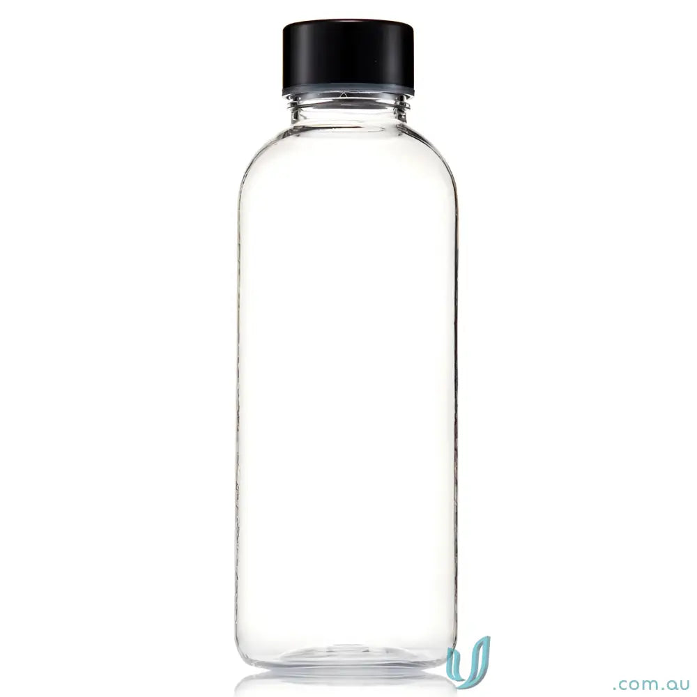 Clear plastic Tritan water bottle with black cap for Everton 600ml Tritan Water Bottle
