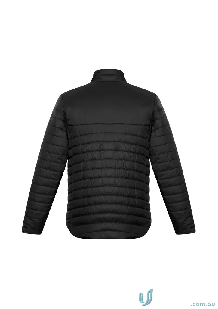 Black quilted puffer jacket from Expedition Jacket J750M, stay warm in style