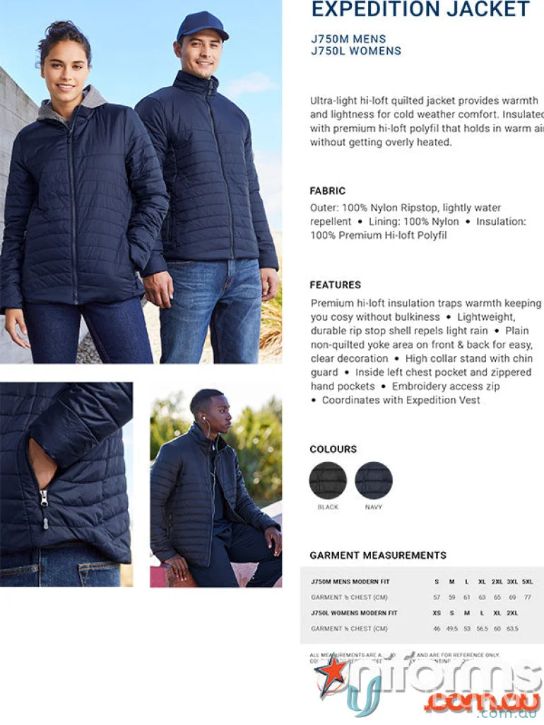 Expedition Jacket with hi-loft insulation from the collection mens expedition, stay warm in style