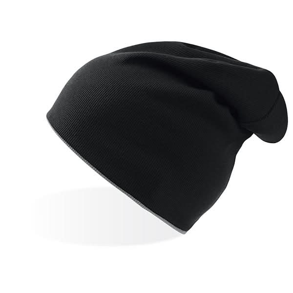 Black knit beanie hat from Extreme Beanie, perfect for your marketing info sheet or product listing