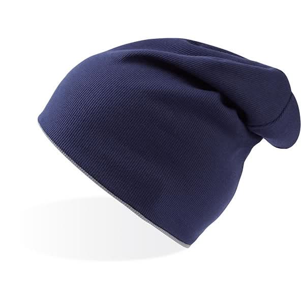 Navy blue knit beanie Extreme Beanie, perfect for your marketing info sheet or product listing
