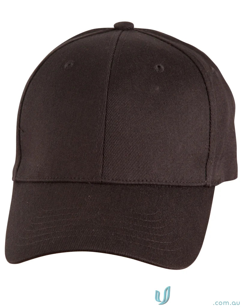 Brown fitted cotton cap made of heavy unbrushed cotton in the CH36 cotton fitted style