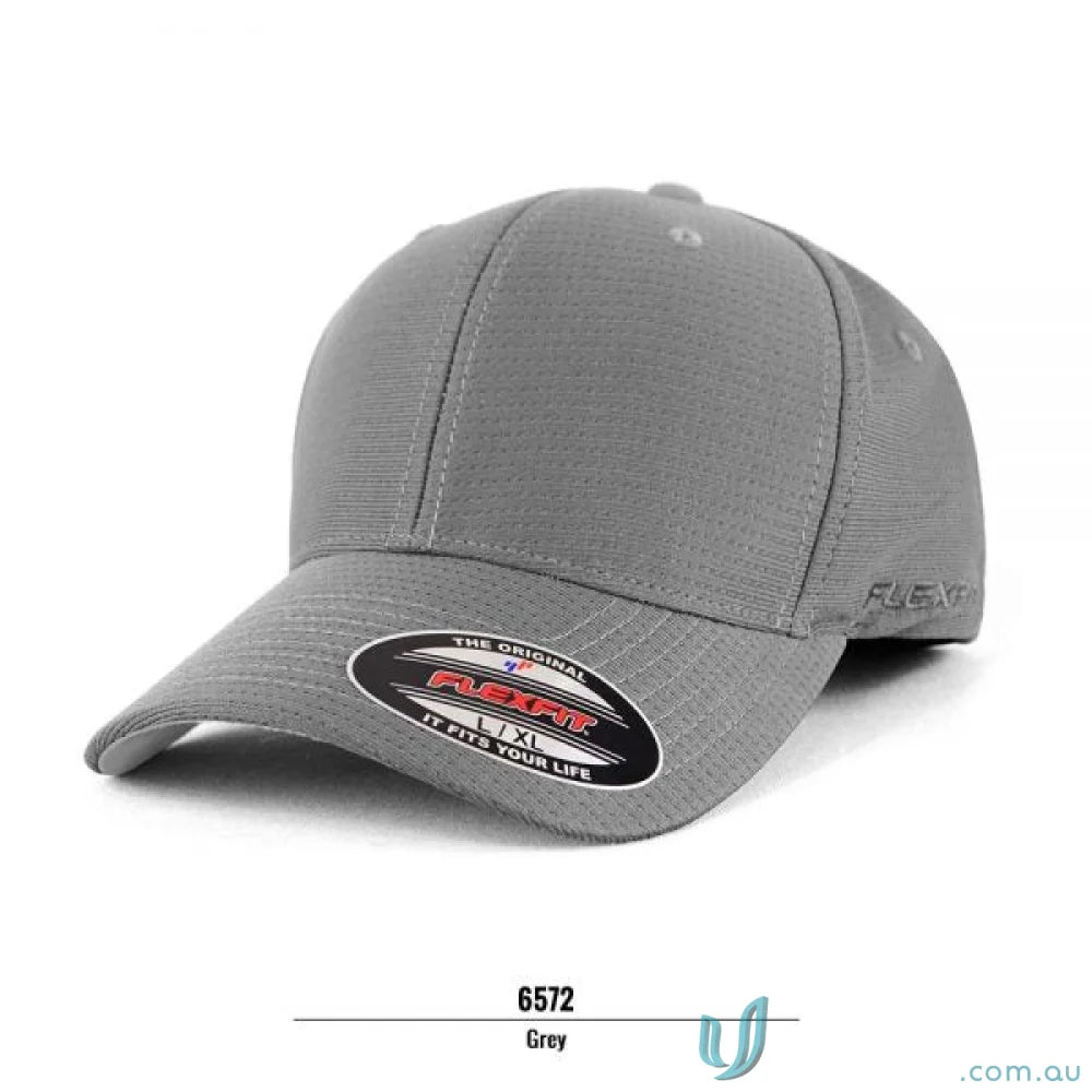 Gray Flexfit baseball cap from Flexfit Cool Dry, perfect for uniforms and workwear