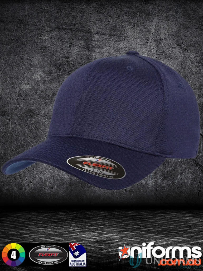 Navy blue Flexfit cap from Flexfit Cool Fit Dry Flex Cap collection