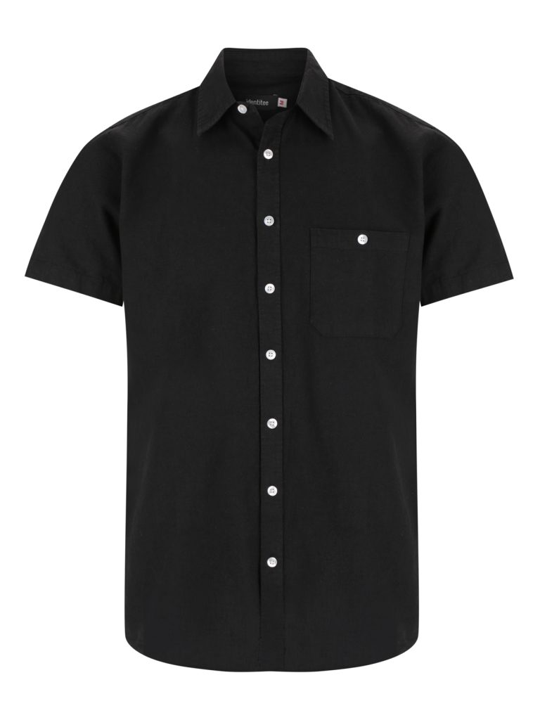 Floyd SS Linen Cotton Shirt - Black / A(S) - Shirt
