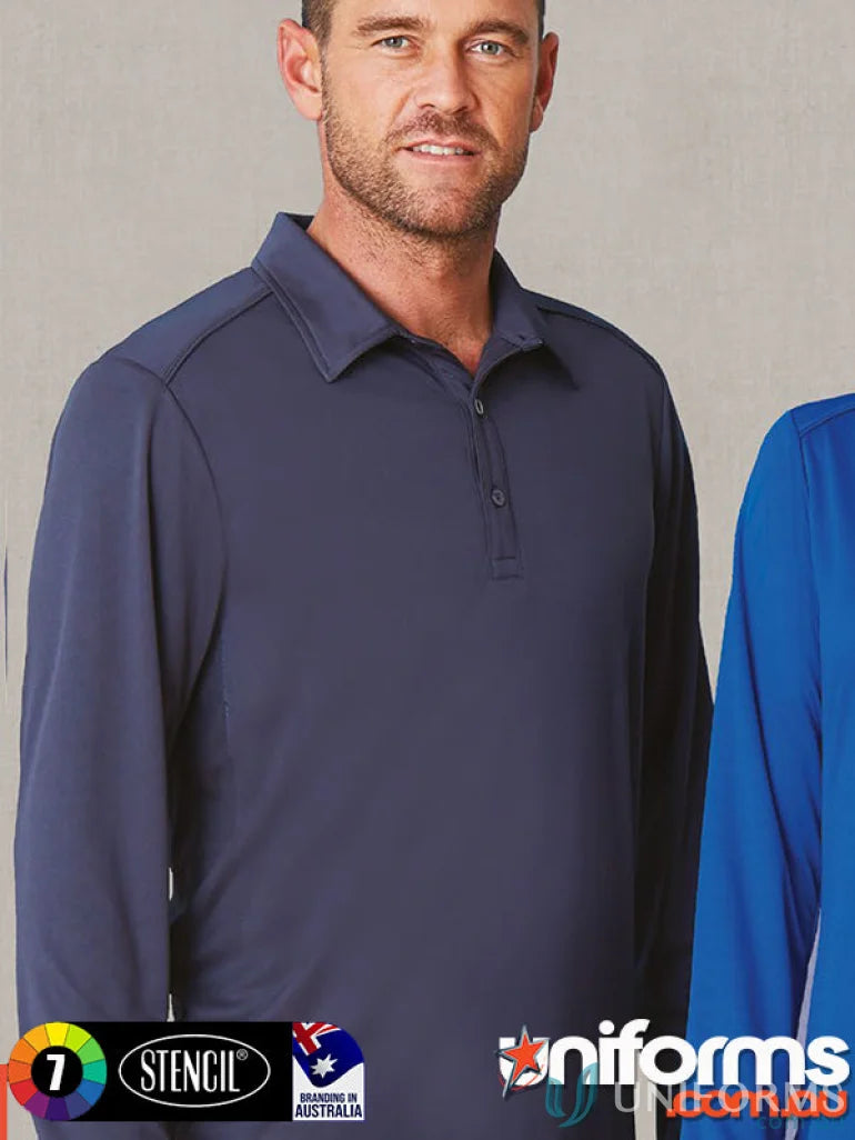 Navy Long-Sleeved Polo Shirt from Freshen LS Polo for unmatched comfort and workwear