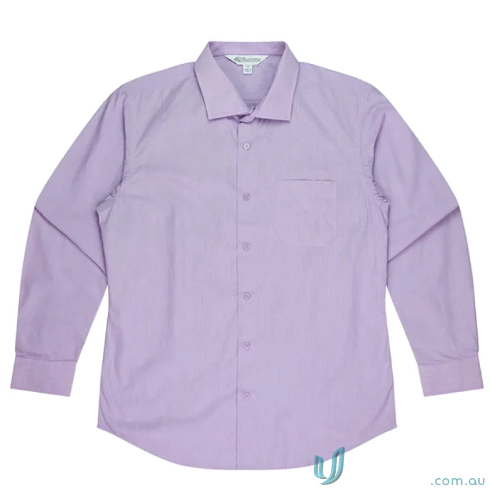 Lavender long-sleeved shirt from Grange, perfect for uniforms and casual wear