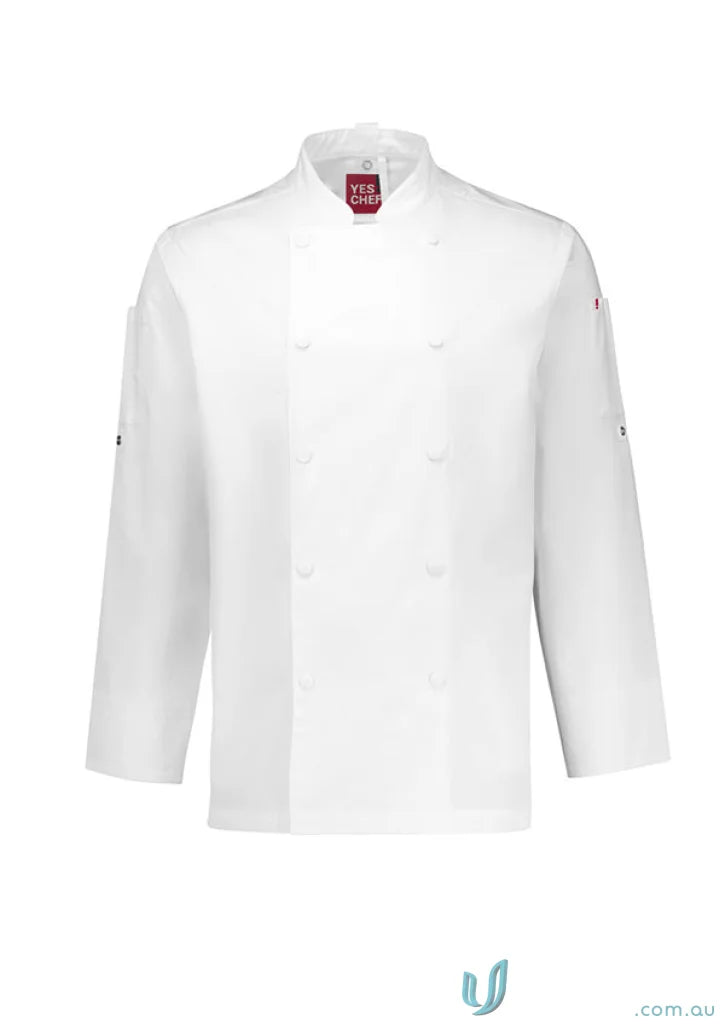 White Gusto LS Chef Jacket from Biz Collection Gusto offers chef jacket deals