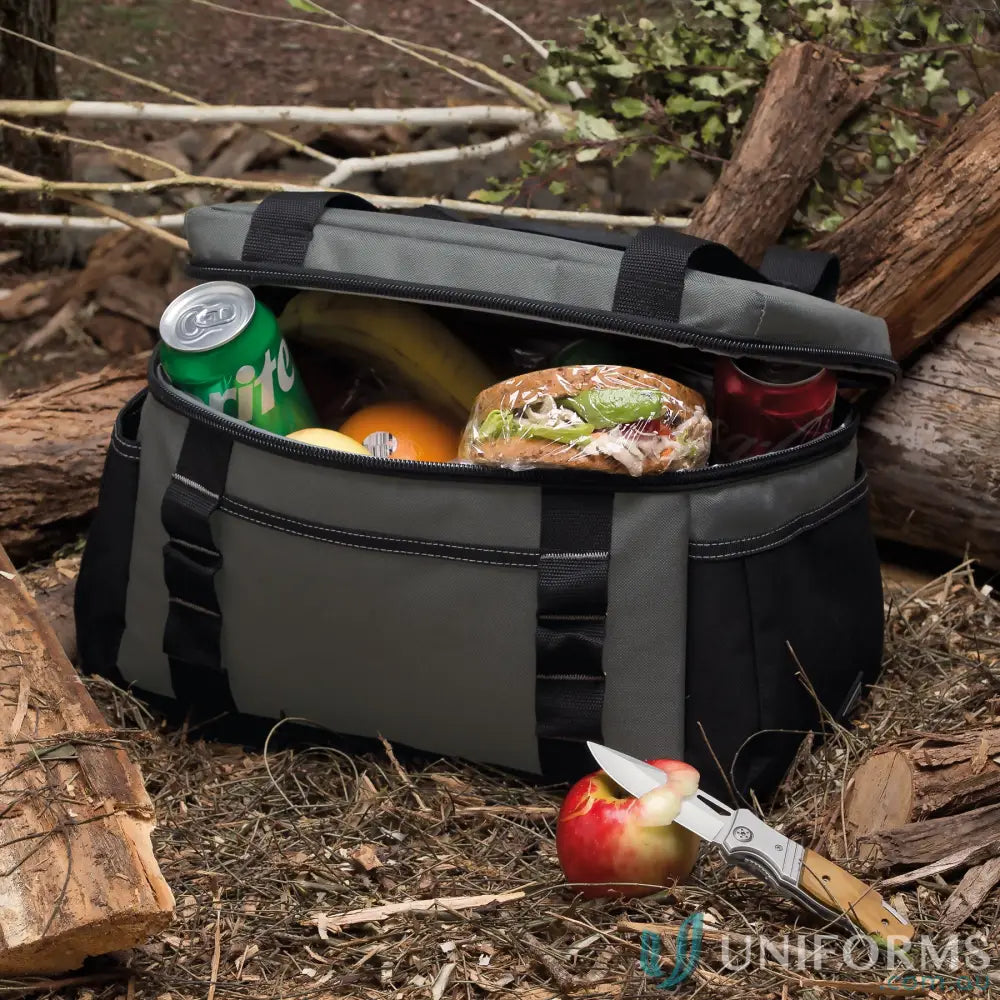 HardHat insulated cooler bag filled with food and drinks for easy carrying