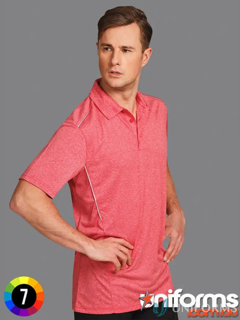 Red Harland Polo short sleeve polo made with rapid cool cationic fabric