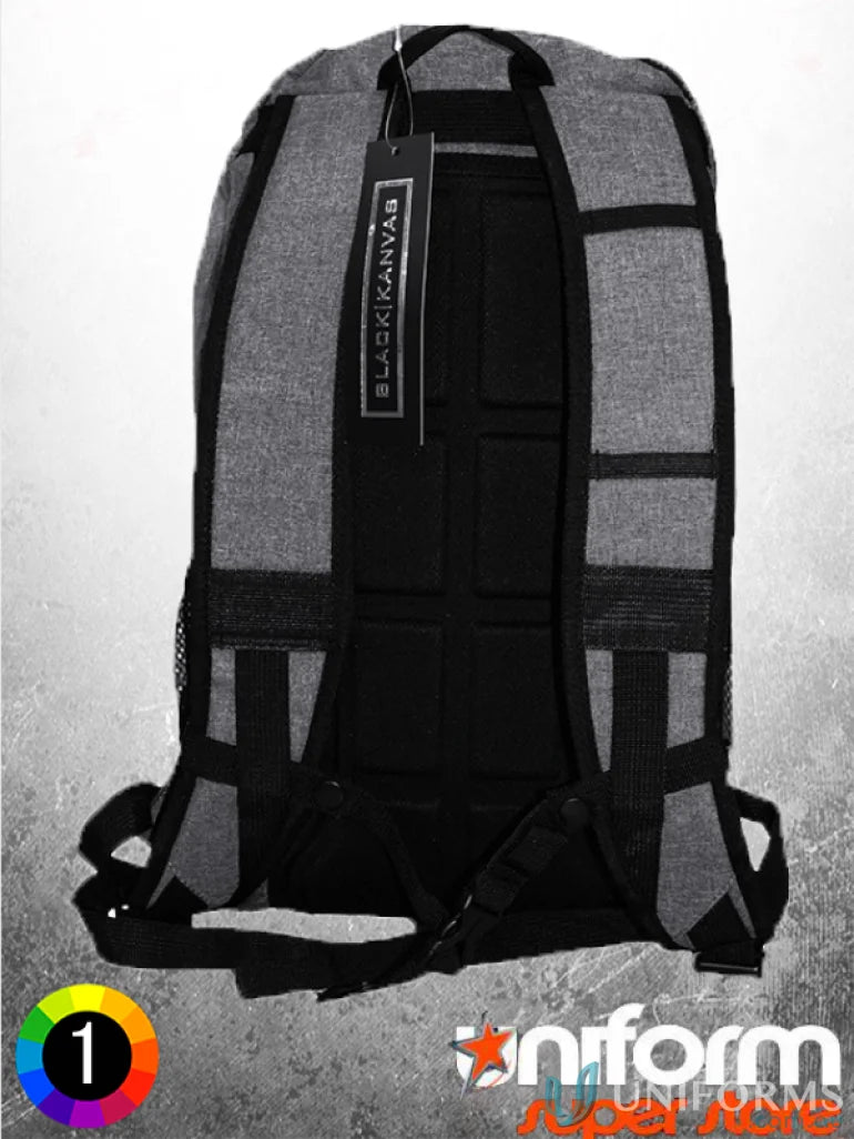 Heather Backpack in gray and black perfect for bag orders or uniforms