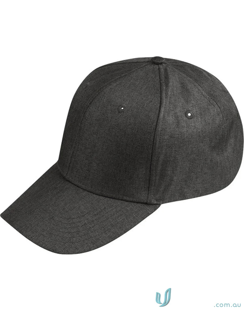 Dark gray ch33 Heather Cap with short crossover velcro for easy size adjustments