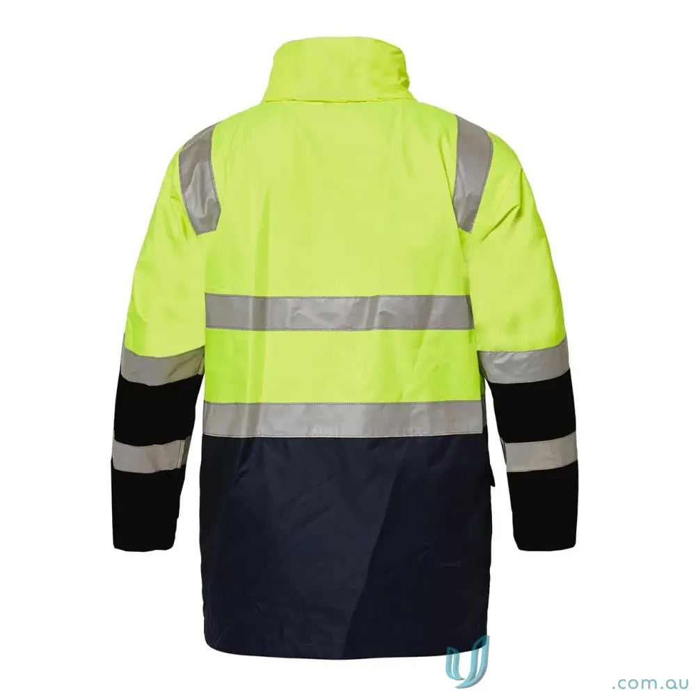 High-visibility HiVis 4-in-1 Reflective Jacket with embroidery access zip and polar fleece