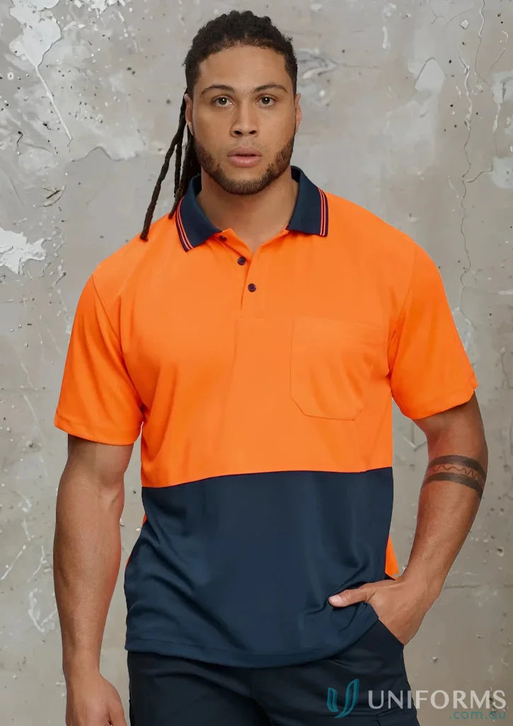 Two-tone work polo shirt from HiVis CoolDry Polo for enhanced safety and winning spirit hivis