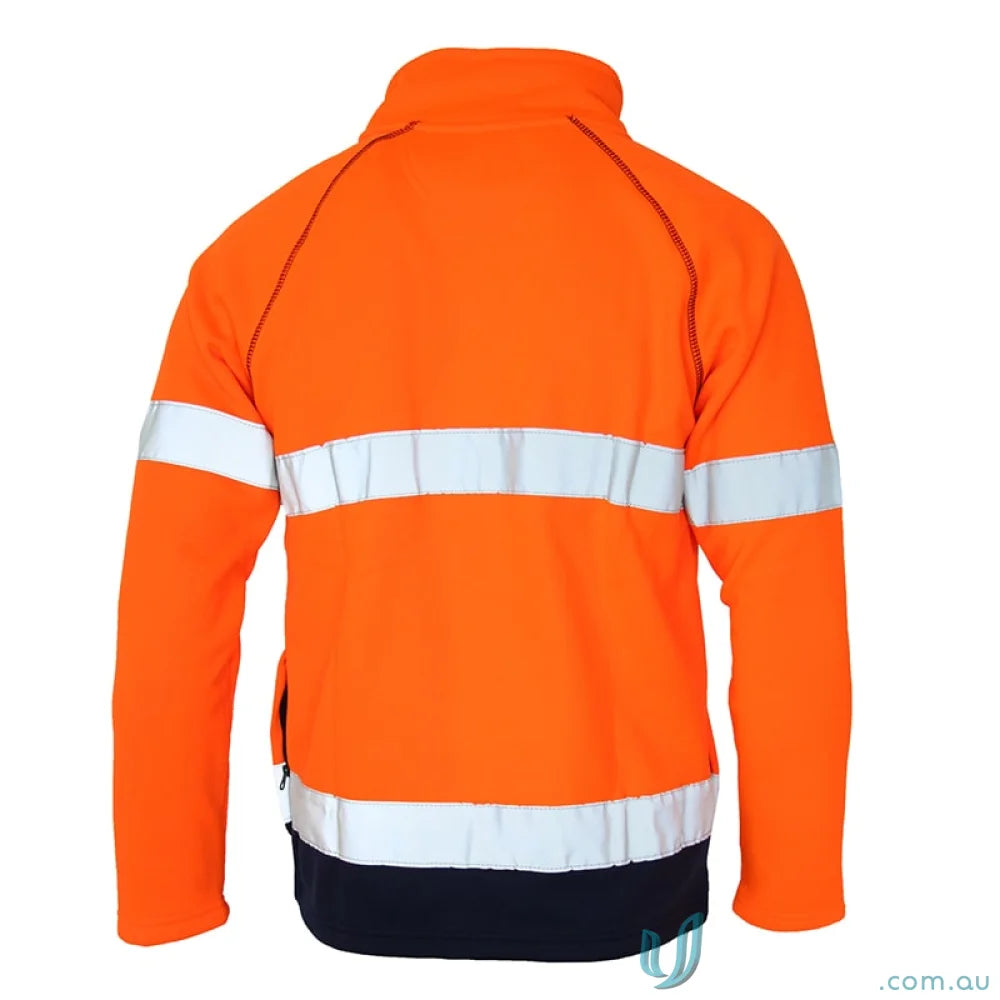Orange HiVis CSR Taped Softshell Jacket ideal for water-repellent, durable safety wear