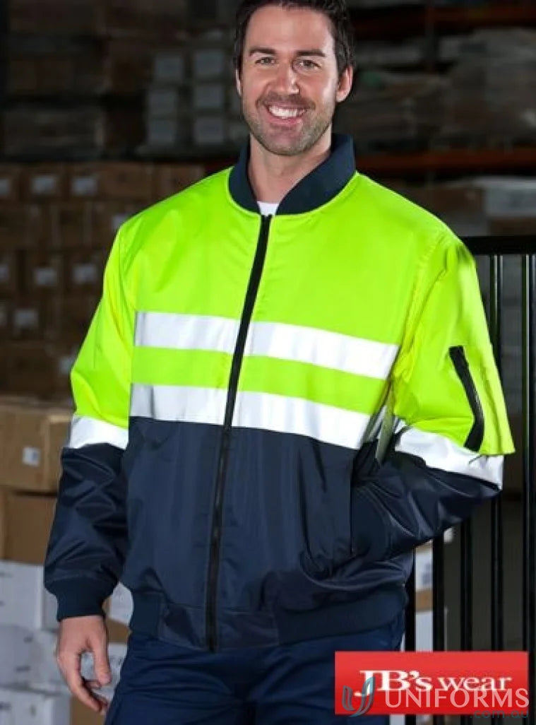 High-visibility bomber jacket from HiVis D+N Flying Jacket, perfect for workwear and uniforms