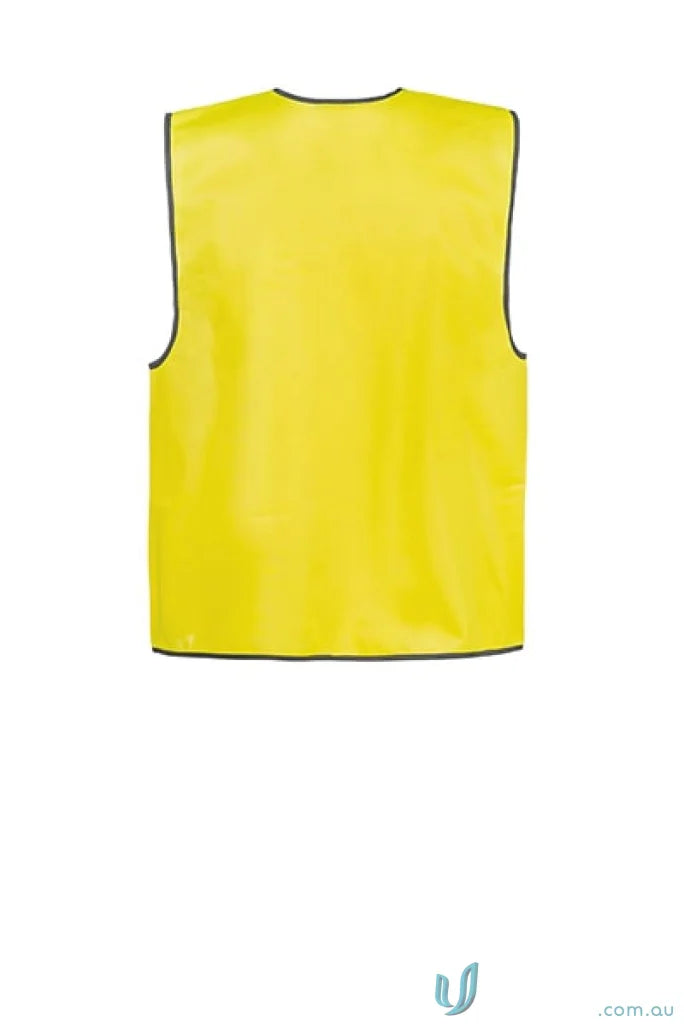 Yellow HiVis Safety Vest with contrast binding for workcraft hivis safety productivity