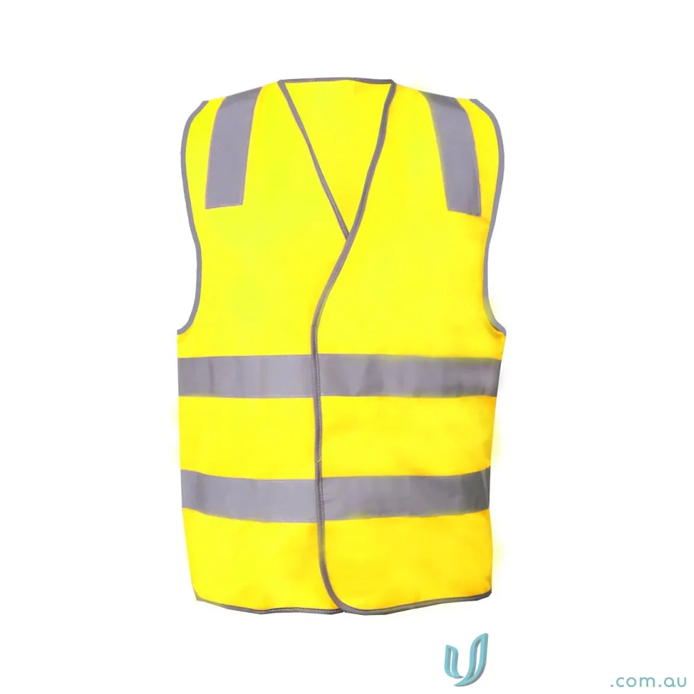 Yellow safety vest with reflective stripes for workcraft HiViz vest, perfect traffic controllers safety gear