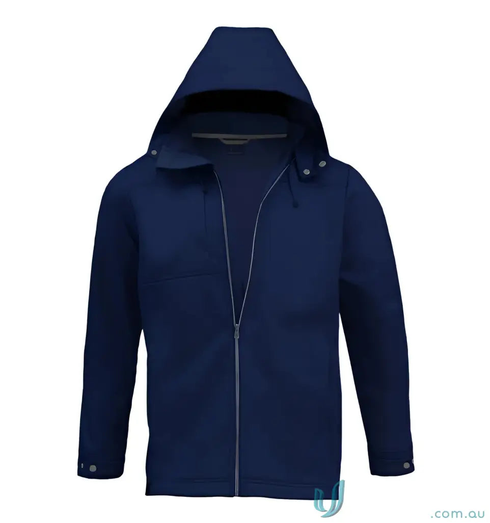 Navy blue Horizon Jacket perfect for workwear and uniforms with hooded design