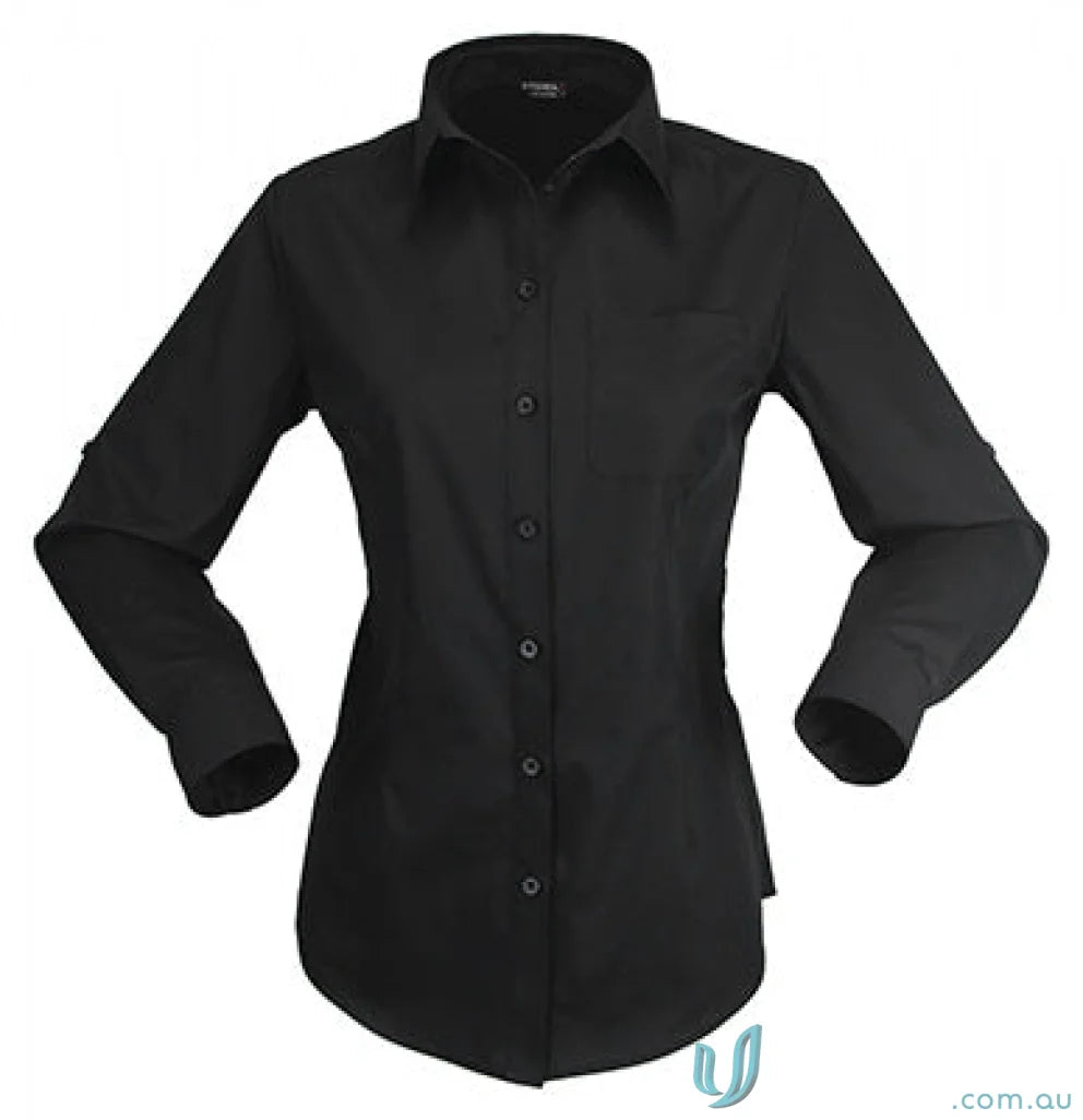 Hospitality Nano ladies long sleeve button-up workwear shirt for uniforms
