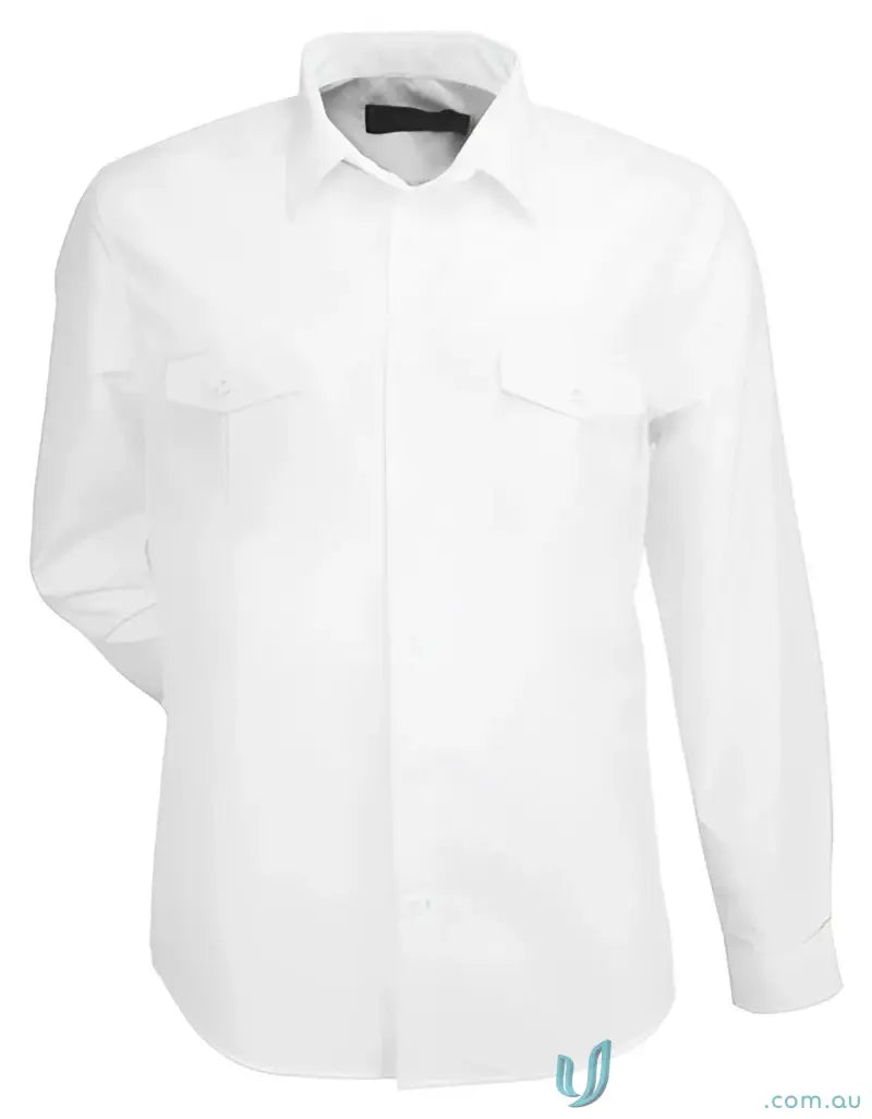 Hospitality Nano 2034L long sleeve shirt with chest flap pockets for hospitality pros