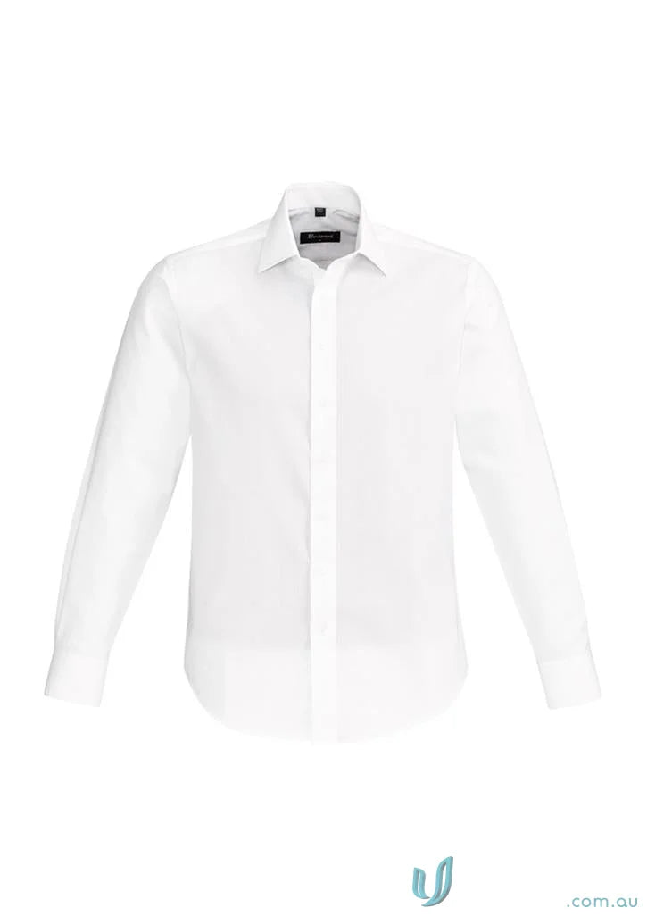 Hudson Cotton Long Sleeve Shirt in relaxed fit white dress style perfect for any occasion