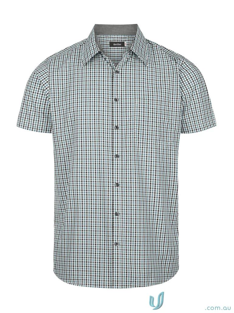 Hudson Short Sleeve Shirt with gingham check pattern, perfect short sleeve shirt casual style