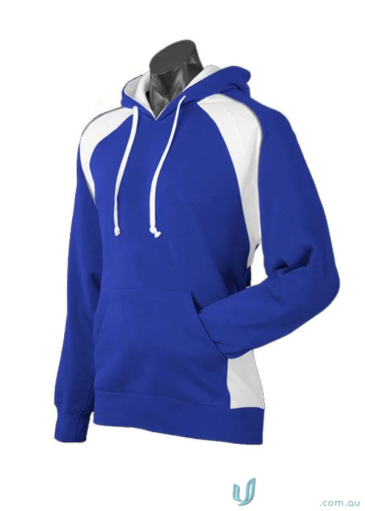 Blue and white Huxley Hoodie perfect for casual wear or sports uniforms