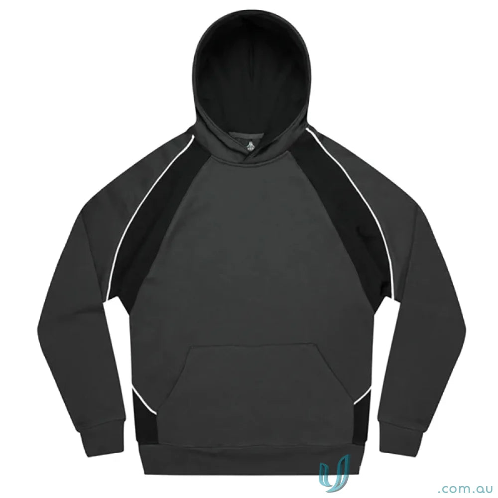Gray and black Huxley Kids Hoodie perfect for casual wear and comfy uniforms