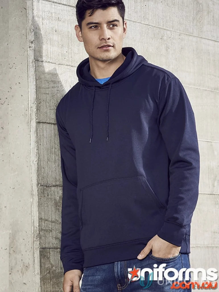 Hyper Hoodie SW239ML navy blue hoodie in polyester performance fleece with front pouch pocket