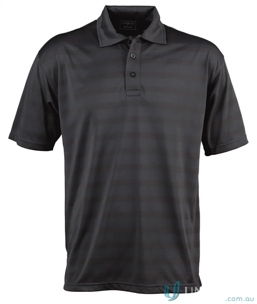 Ice Cool Polo black short-sleeved polo shirt perfect for workwear and uniforms