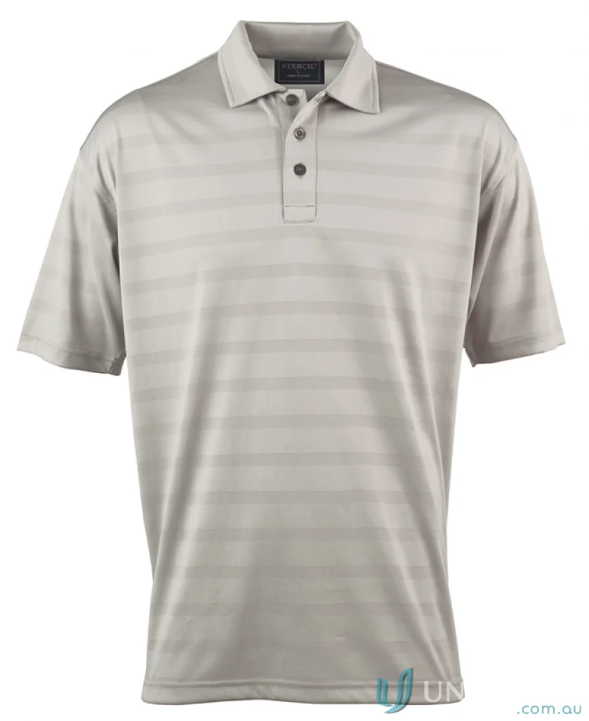 Ice Cool Polo striped short-sleeved polo shirt perfect for uniforms and workwear