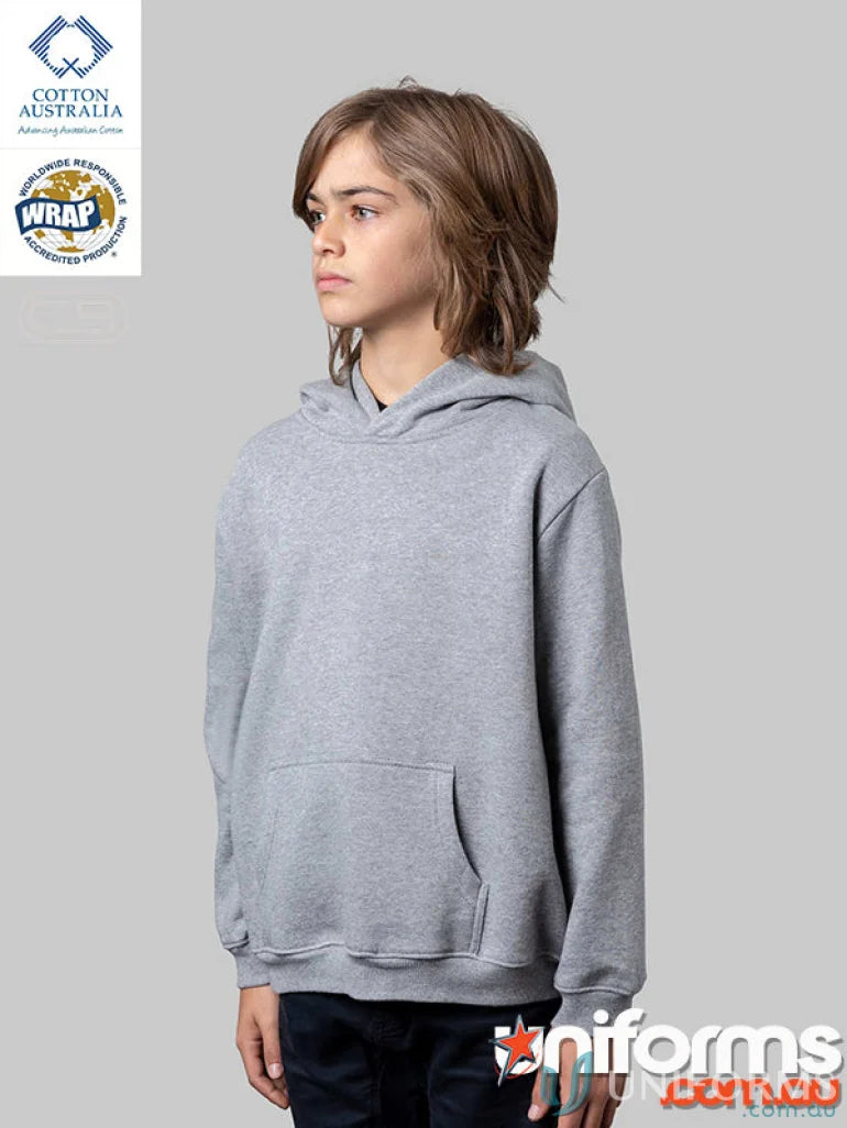 Gray hooded sweatshirt from Infact Hoodie, perfect for casual wear and workwear style