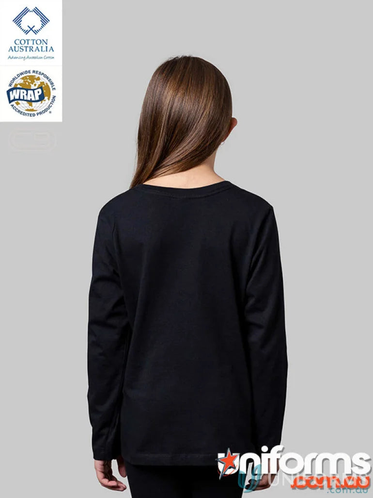 Black long-sleeved Infant LS T-Shirt perfect for measure and casual uniforms