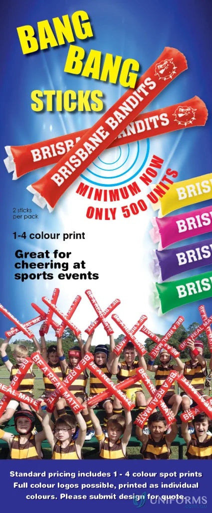 Inflatable Bang Bang Sticks for fun, perfect for parties and events