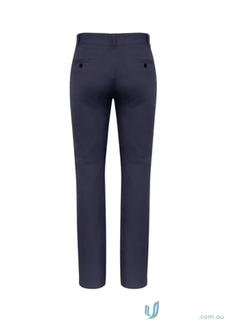 Navy blue IOP Stretch Chino Pants from Biz Collection Lawson bs724m, stylish stretch chino pants