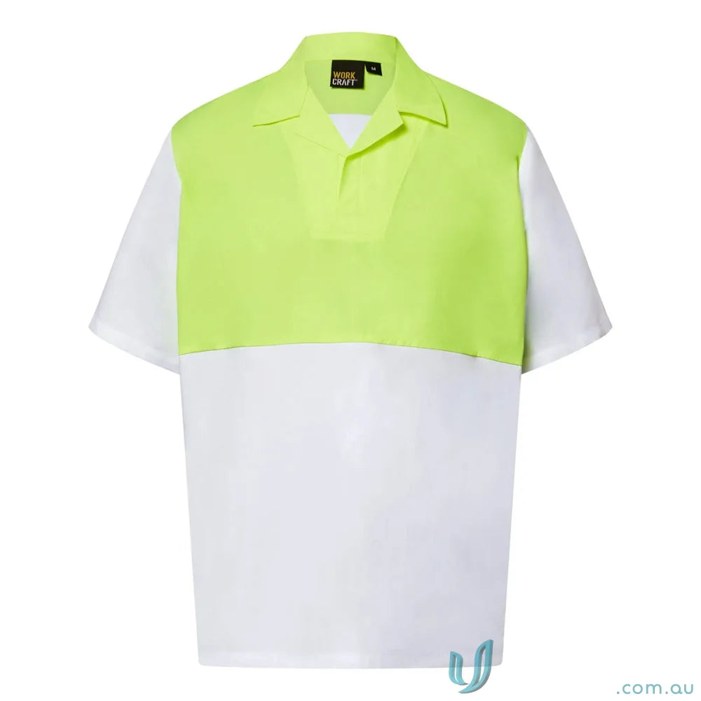 Two-tone jac SS shirt for added coverage, perfect for the food industry style