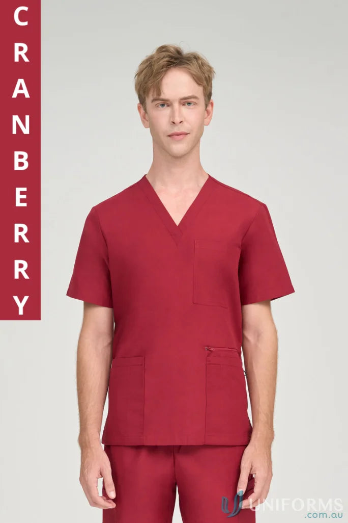 Cranberry Jack Scrub Top from City Collection Jack with elastic bungee loop for demanding days