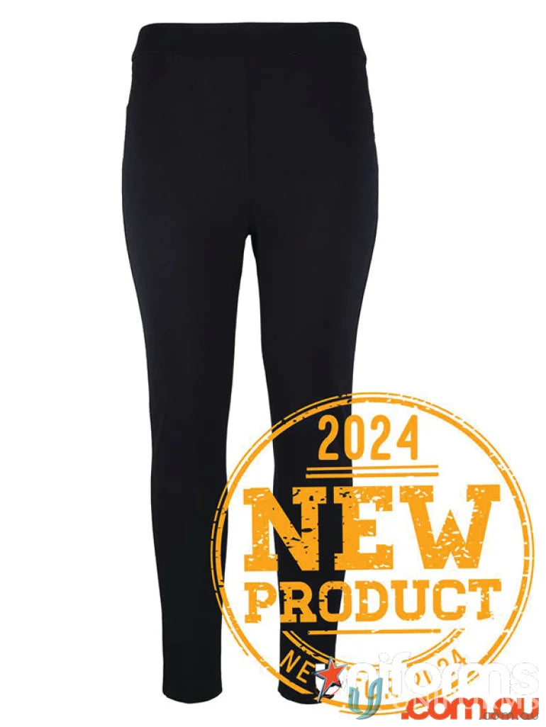 Black ladies stretch corporate ponte fabric 350gsm pants offer in JB Ladies Stretch Corporate Pant