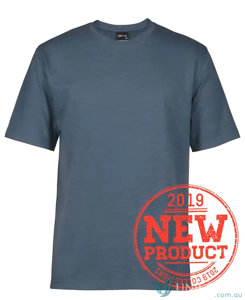 JBs Adult 1HT Blue Tee with classic fit crew neck in soft jersey knit fabric