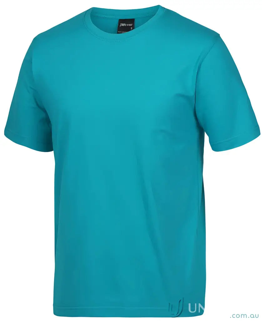 Plain teal JB’s Adult 1HT Tee with classic fit and crew neck style